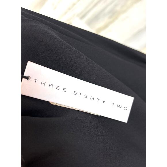 Three Eighty Two Women’s S Black Vanessa Wide Leg Dress Pants Side Slit Foxy NWT - Picture 5 of 5